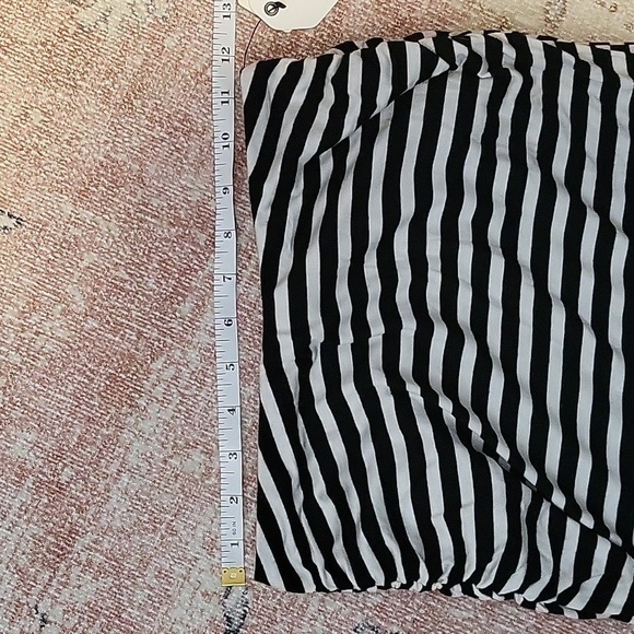 Caslon Convertible Long Skirt or Mid-Length Dress Black & White Stripe Size XSP - Picture 10 of 11